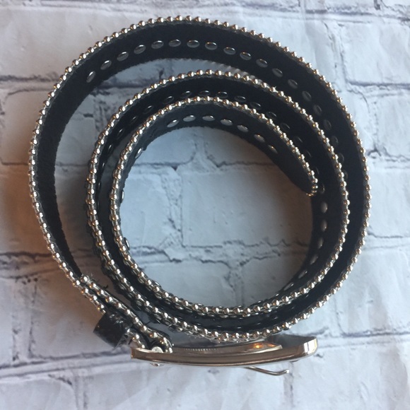 FAUX SKIN PRINT WITH RHINESTONES GREY BELT - Picture 3 of 13